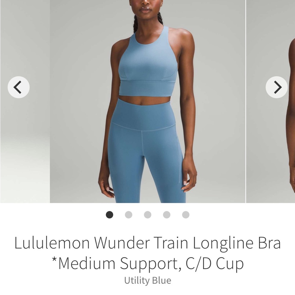 lululemon wunder train bra